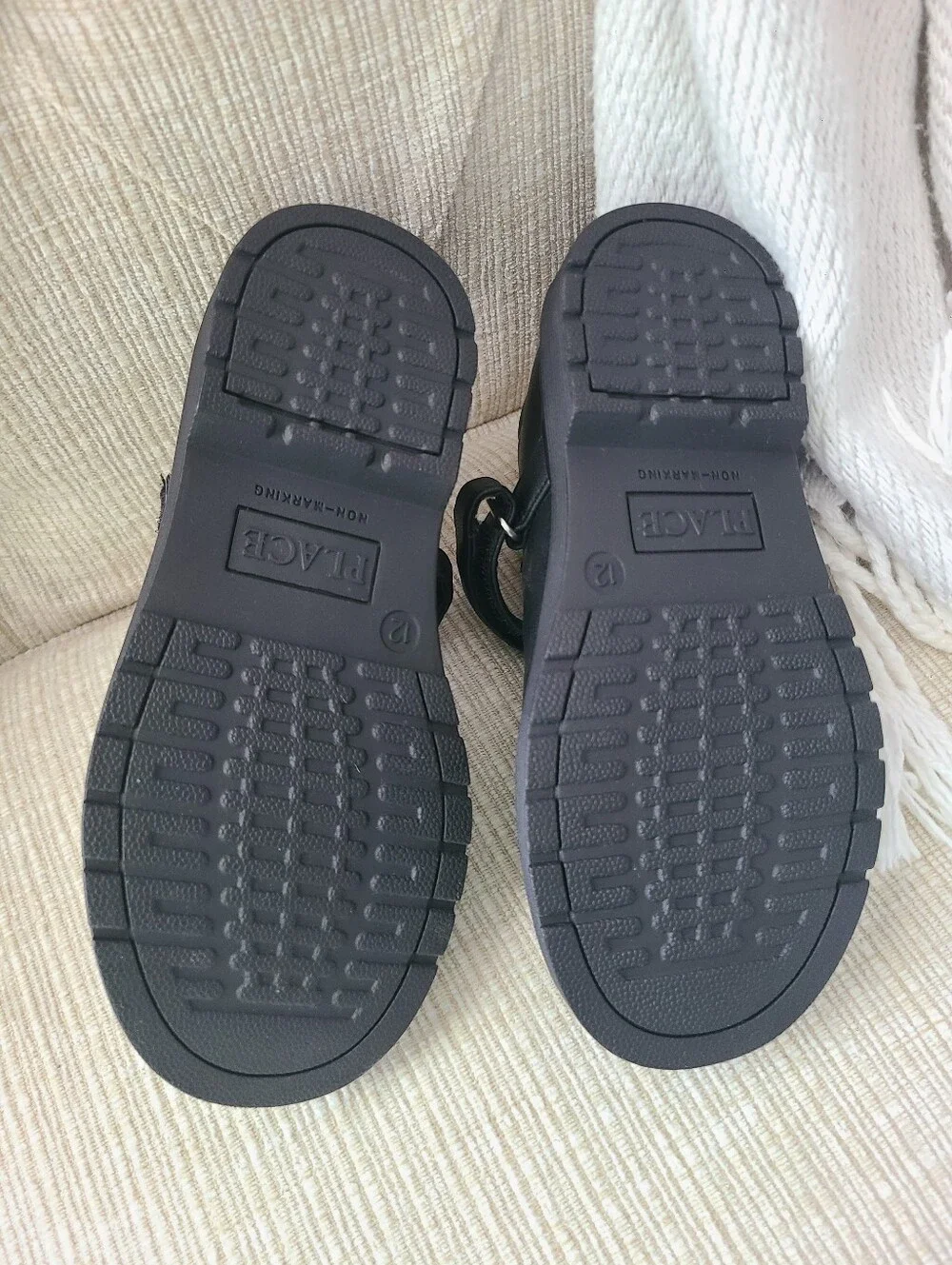 NEW Classic Black Mary Jane Kids Shoes - Comfortable School Uniform Flats - 12